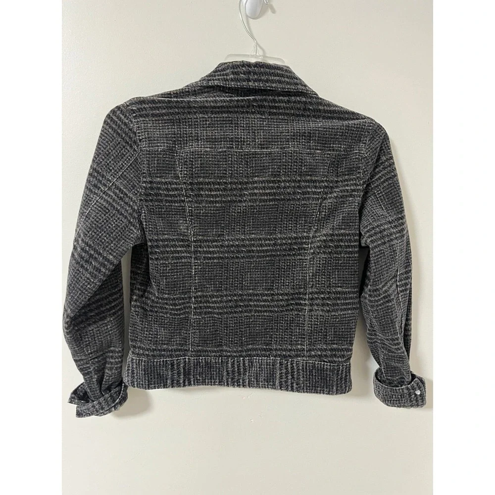 JAG jacket women's size small super soft‎ brown black plaid